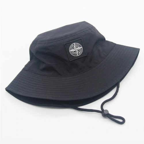 Stone Island Compass Patch Nylon Bucket Hat Black