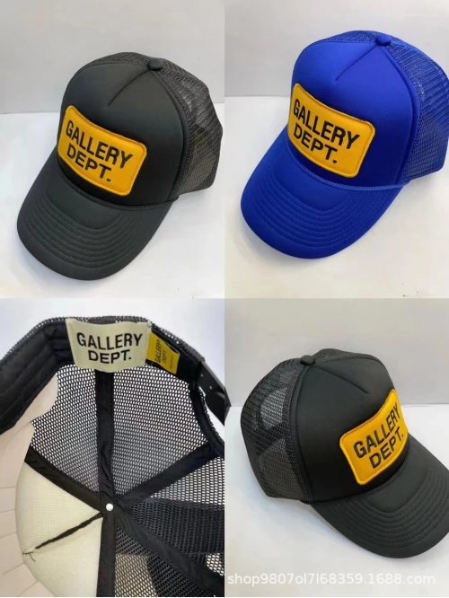 Gallery Dept. Trucker Hat Mesh Baseball Cap Black and Blue