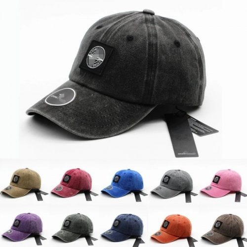 Stone Island Patch Logo Baseball Cap Casual Headwear Gray