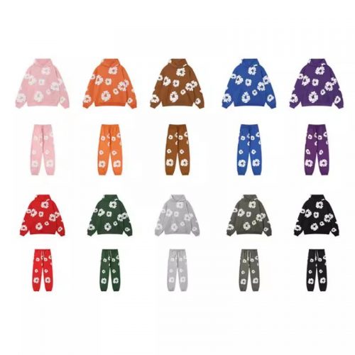 Denim Tears Cotton Wreath Streetwear Tracksuit Set Multicolor