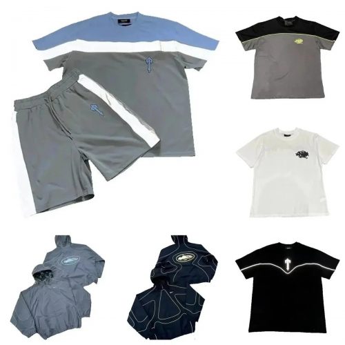 Trapstar London Shootters Streetwear Matching Set Gray and Blue