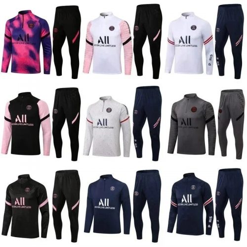 Paris Saint-Germain PSG Training Tracksuit Sporty Matching Set Multicolor