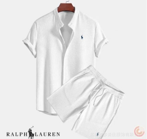 Ralph Lauren Linen Blend Casual Matching Set White