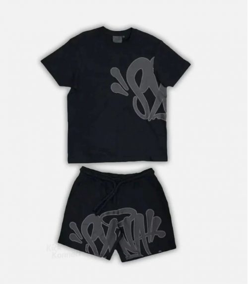 Syna World Syna Graffiti Print Streetwear Matching Set Black