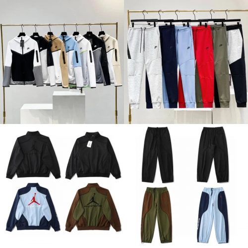 Nike Tech Fleece Sporty Tracksuit Set Multicolor