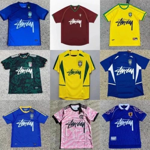 Stussy Soccer Jersey Collection Graphic Streetwear Jersey Multicolor