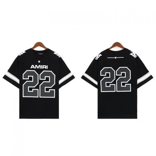 Amiri 22 Jersey Graphic T-Shirt Black