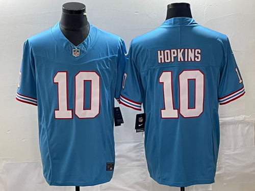 Nike Tennessee Titans DeAndre Hopkins 10 Football Jersey Light Blue