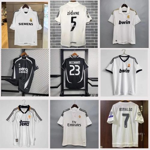 Adidas Real Madrid Retro Vintage Soccer Jersey White