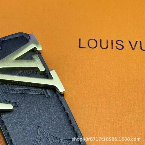 Louis Vuitton LV Belt Leather Accessory Black