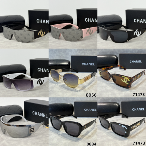 Chanel Sunglasses Collection Designer Eyewear Black and Multicolor