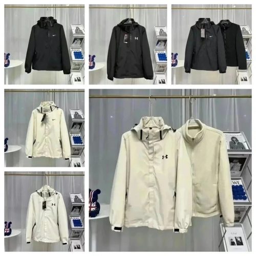 Nike Windbreaker Jacket Lightweight Outerwear Black and White