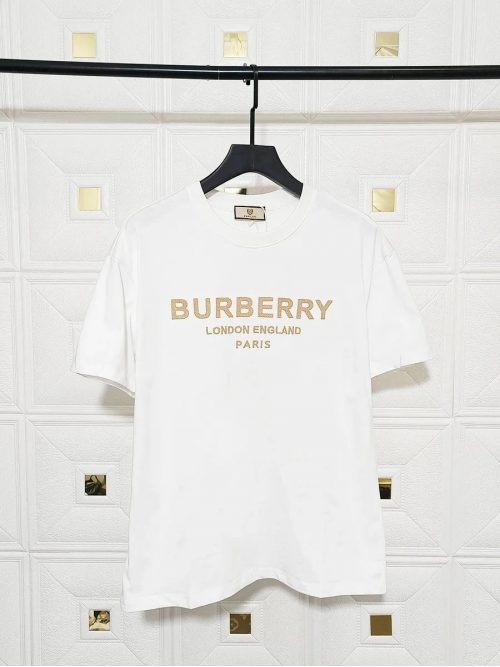 Burberry Logo Print Graphic Tee White
