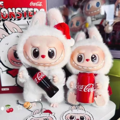 Pop Mart The Monsters Coca-Cola Series Plush Toy Set White and Red