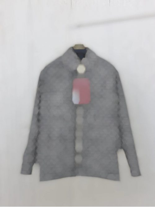 Design Button-Down Shirt Casual Long Sleeve Shirt Gray