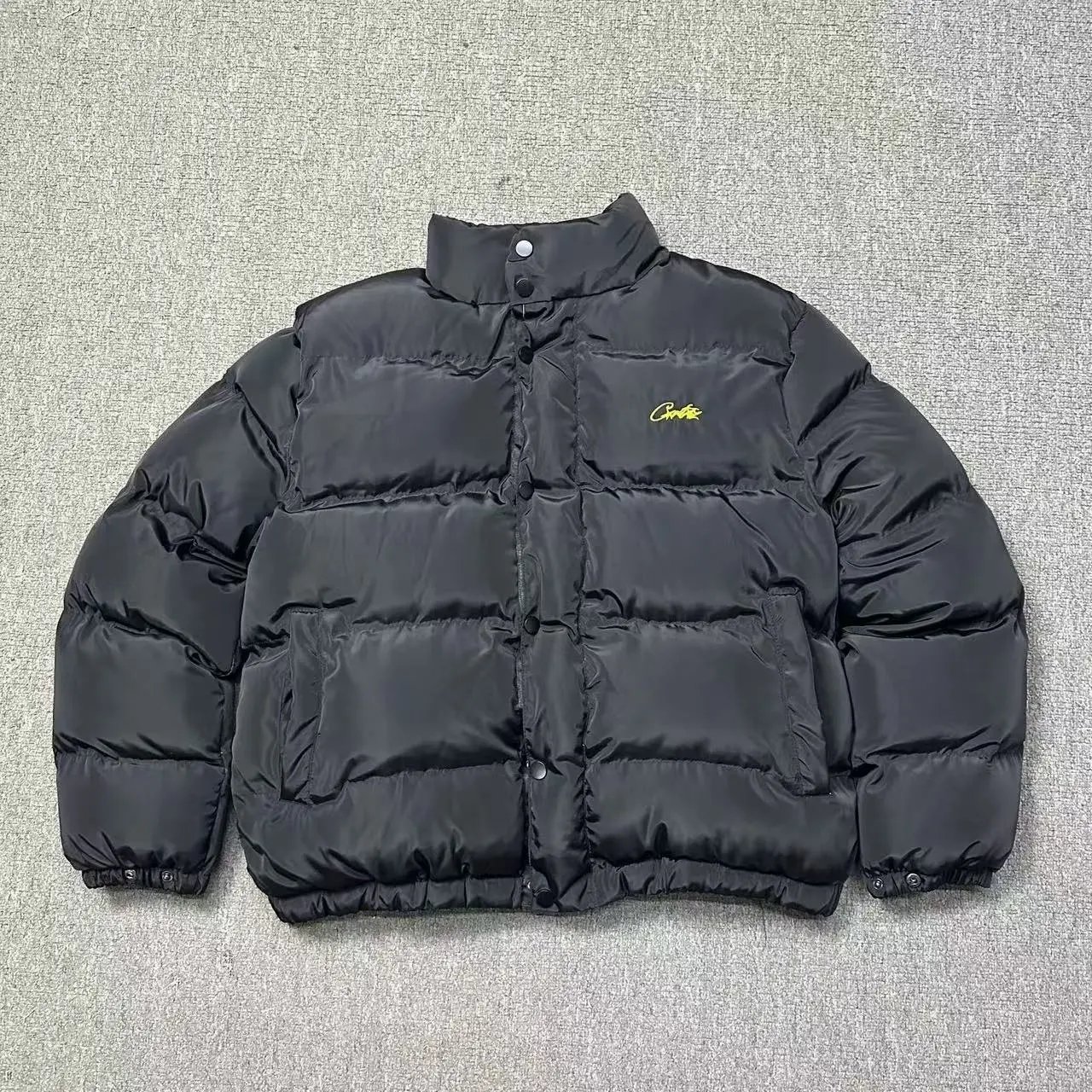 立领棉服-黑色黄标 立领棉服-黑色黄标