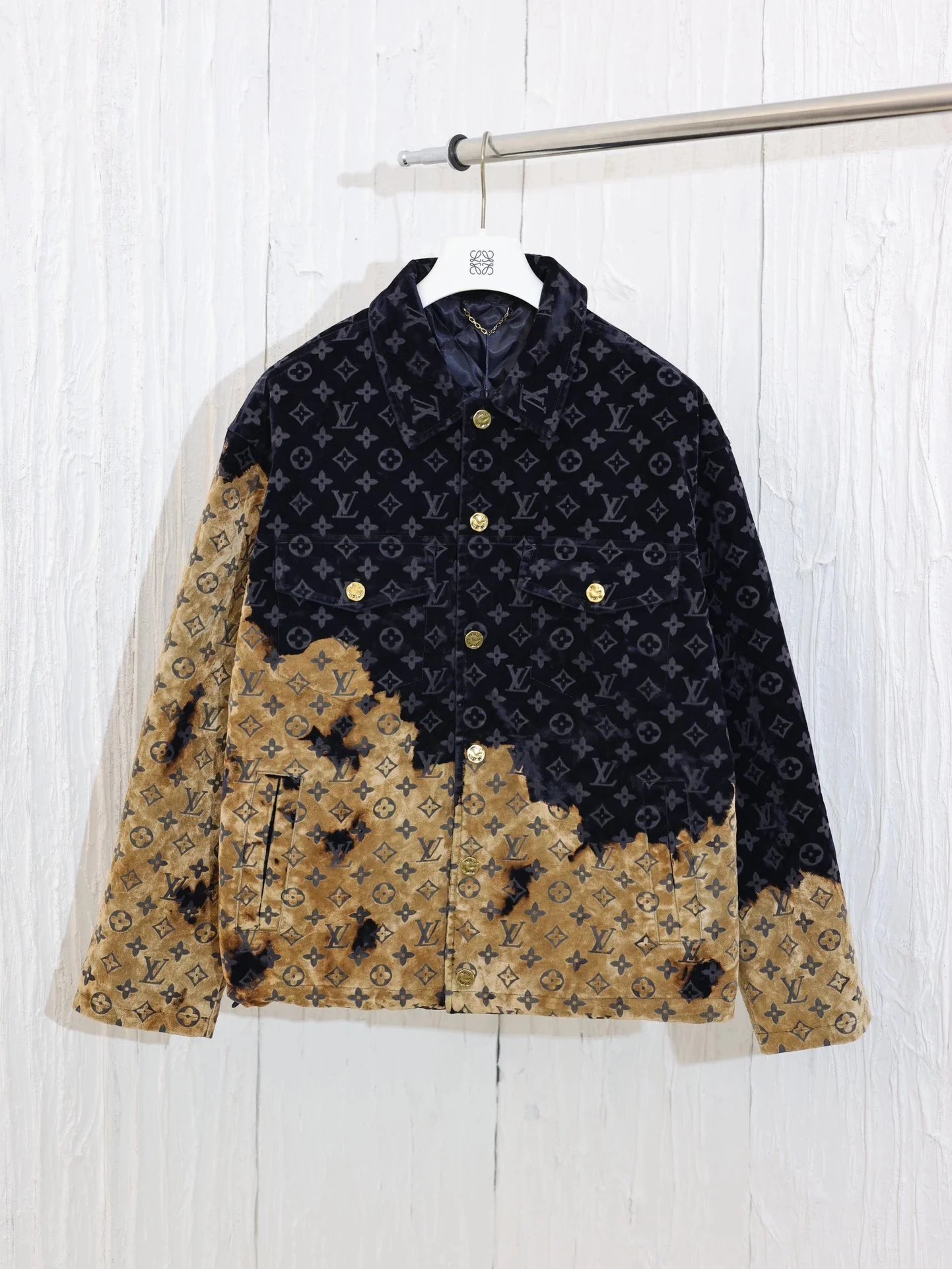 火烧云篝火牛仔棉服