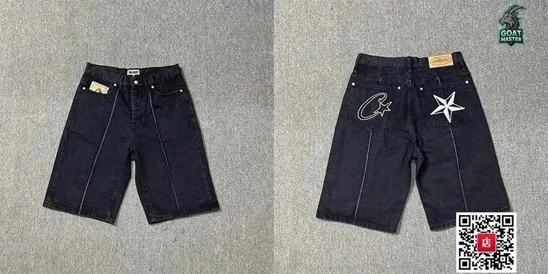 黑色牛仔短裤