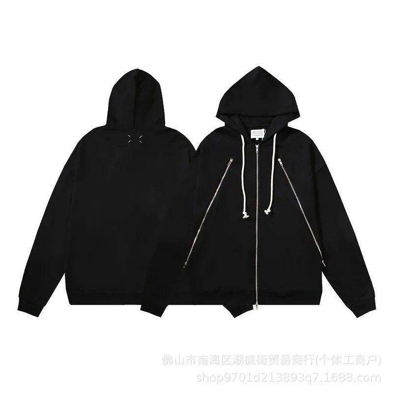 黑色拉链外套24