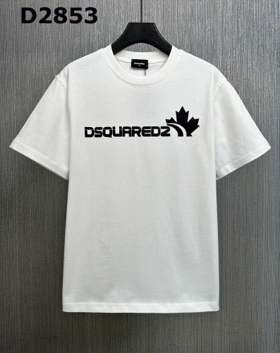 DSQUARED2 Maple Leaf Graphic Cotton T-Shirt White