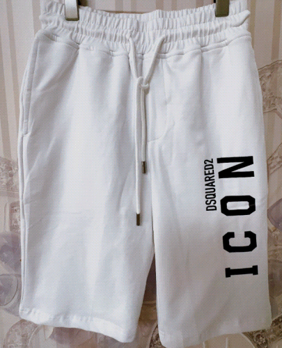 Dsquared2 ICON Casual Cotton Shorts White