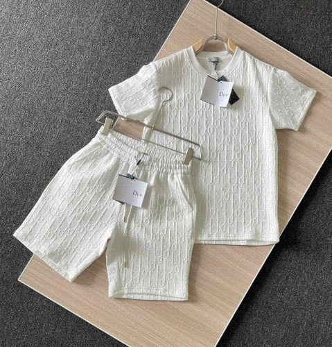 Dior Oblique Knit Matching Set White