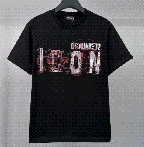 Dsquared2 D2 Icon Sketch Graphic Tee Black