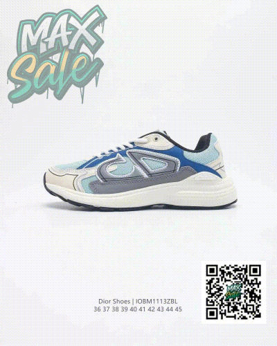 Dior B30 Low Top Sneakers Blue and Beige