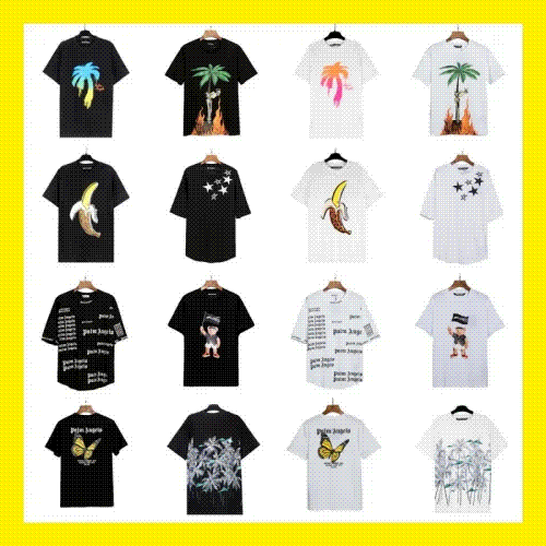 Palm Angels Graphic Print Cotton T-Shirt Multicolor