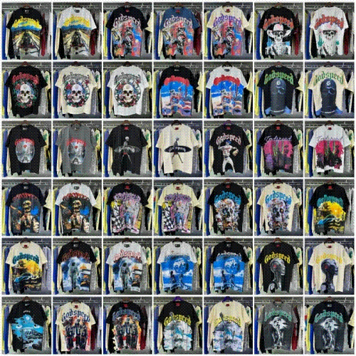 Godspeed Graphic Print Streetwear T-Shirt Multicolor