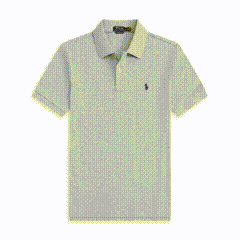 Ralph Lauren Classic Fit Mesh Polo Shirt Cotton Blue