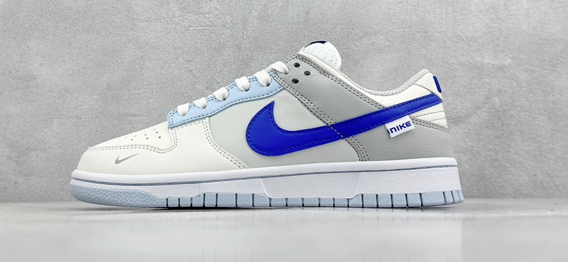 Nike Dunk Low Sneakers Blue and White
