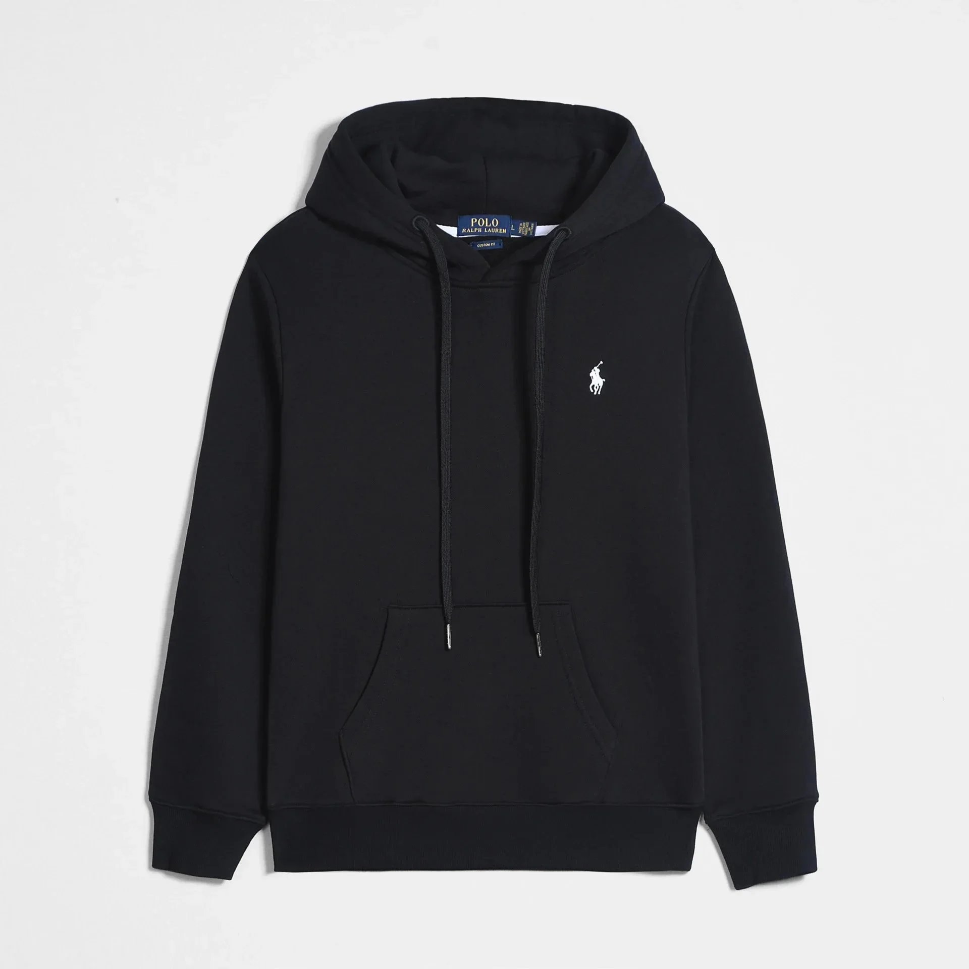 Polo Ralph Lauren Custom Fit Hoodie Casual Sweatshirt Black