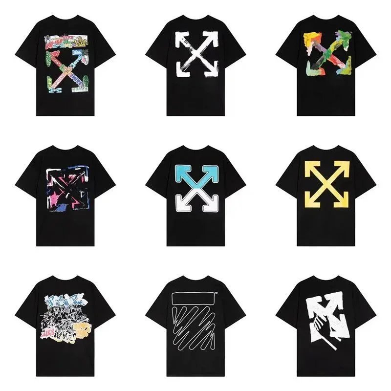 Off-White Arrow Graphic Casual T-Shirt Black
