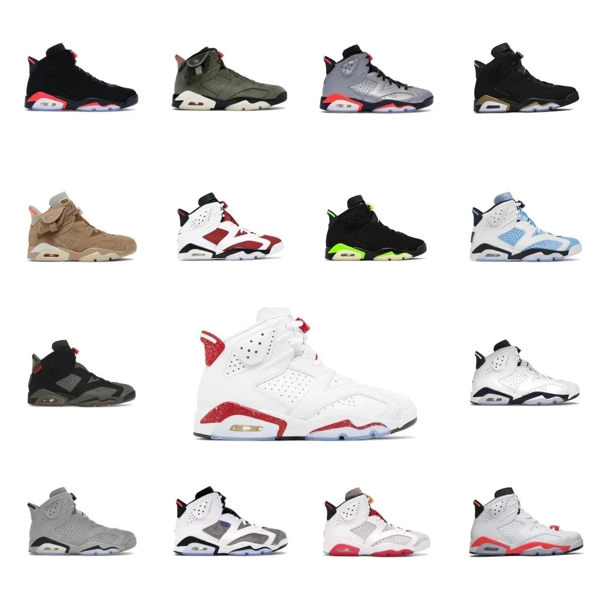 Jordan Air Jordan 6 Basketball Shoes Multicolor