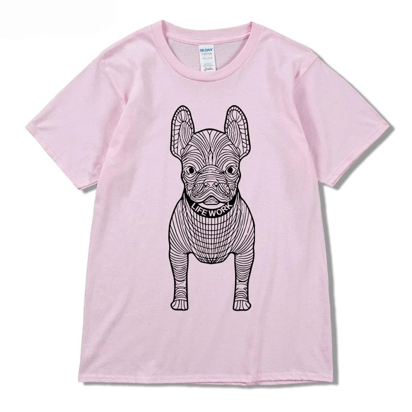 Pink with black text