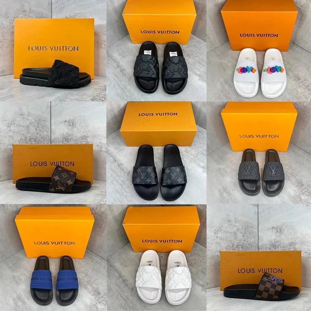 Louis Vuitton LV Monogram Slide Sandals Casual Shoes Multicolor