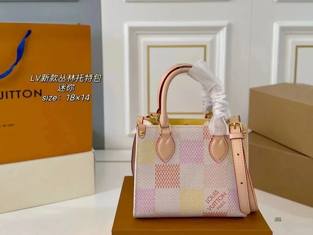 Louis Vuitton LV Cannes Mini Bag Pastel Checkered Handbag