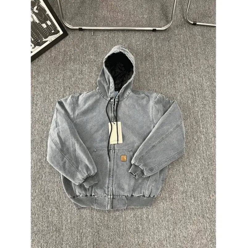 Carhartt Active Jacket Hooded Casual Hoodie Gray