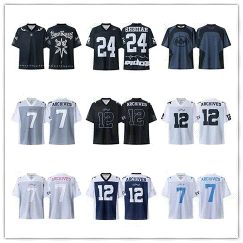 Design Number Print Football Jersey Casual Sportswear Multicolor