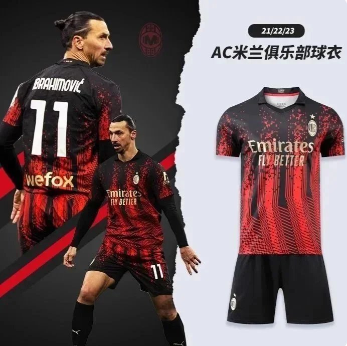 Puma AC Milan 21/22/23 Football Jersey Red and Black
