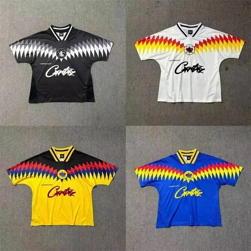 Corteiz Rules The World Graphic Jersey Casual T-Shirt Multicolor