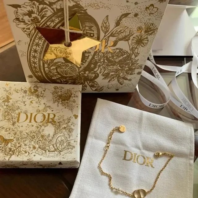 Dior CD Icon Chain Bracelet Elegant Jewelry Gold