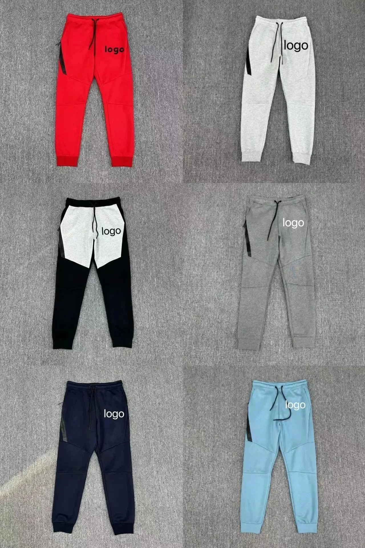 Design Color Block Jogger Pants Casual Sweatpants Multicolor