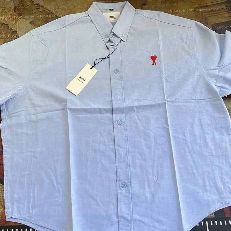 Ami Button Down Casual Shirt Light Blue