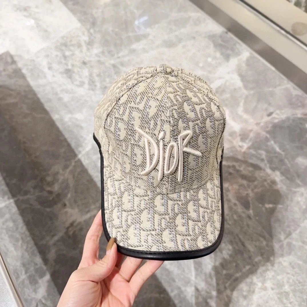 Dior Oblique Canvas Baseball Cap Beige