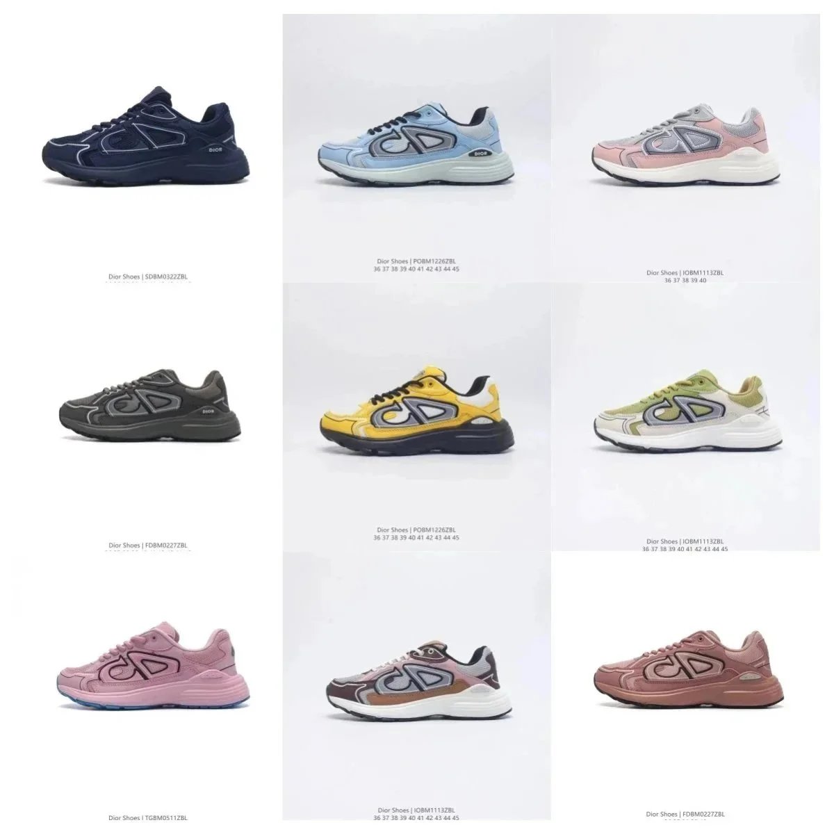 Dior B30 Chunky Sneakers Multicolor
