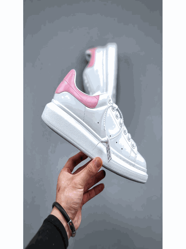 Alexander McQueen AMQ Oversized Sneakers Chunky Shoes White and Pink